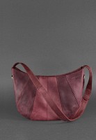 Кожаная женская сумка BlankNote Круассан бордовая Crazy Horse BN-BAG-12-VIN-KR