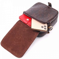 Мужская кожаная сумка через плечо Vintage 21300 