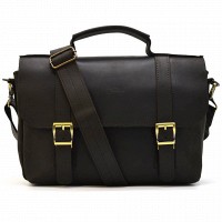 Мужской кожаный коричневый портфель TARWA RC-6008-3md