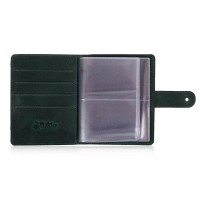 Кожаный картхолдер Hi Art «Mehendi Art» CH-06 Shabby Alga