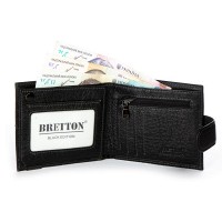 Мужской кожаный кошелек BE BRETTON 208V-L1 black
