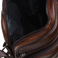 Мужская коричневая кожаная сумка Borsa Leather k18490-brown