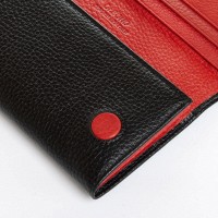 Женский кожаный кошелек BR DR. BOND W501-4 black-red