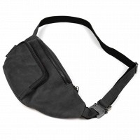 Мужская кожаная сумка бананка, сумка напоясная TARWA RA-3079-3md