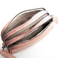 Женский молодежный кожаный клатч ALEX RAI 17006 pink