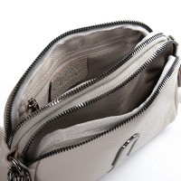 Женский молодежный кожаный клатч ALEX RAI 99101 beige