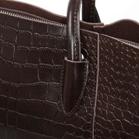 Женская кожаная сумка через плечо ALEX RAI 9349 brown