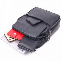 Мужская кожаная сумка через плечо Vintage 21396