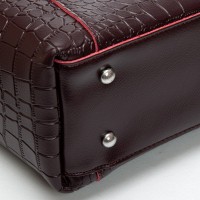 Женская кожаная сумка через плечо ALEX RAI 9349 bordo