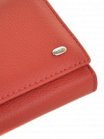 Женский кожаный красный кошелек Classik dr.Bond W1-V red