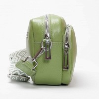 Женский молодежный кожаный клатч ALEX RAI 3803 apple green