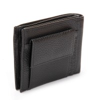 Мужской кожаный кошелек с зажимом для купюр BE BRETTON 168-24B black