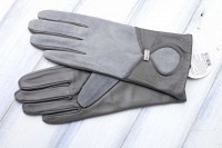 Женские комбинированные перчатки Shust Gloves серые 794s1 S