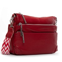 Женская кожаная сумка через плечо ALEX RAI 8269 wine red