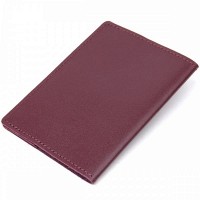 Кожаная обложка для паспорта GRANDE PELLE 11482 Бордовый
