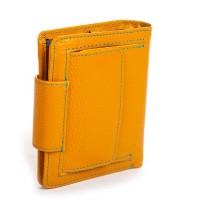 Женский кожаный кошелек Rainbow DR. BOND WRS-415-1 yellow