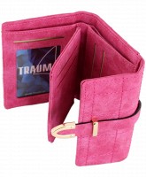 Женский малиновый кошелек TRAUM 7202-27