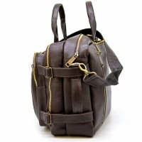 Кожаная коричневая сумка-рюкзак TARWA gc-7014-3md
