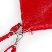 Молодежный клатч из кожи ALEX RAI 8801-2 red