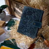 Кожаный картхолдер Hi Art «Let's Go Travel» CH-06 Shabby Lagoon