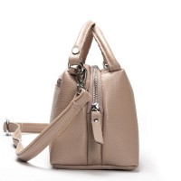 Женский молодежный кожаный клатч ALEX RAI F-5504 beige