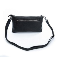 Женский молодежный кожаный клатч ALEX RAI 3092 black