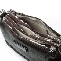Женский молодежный кожаный клатч ALEX RAI 29012 brown