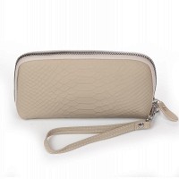 Женская кожаная косметичка Cosmetic 60096 white