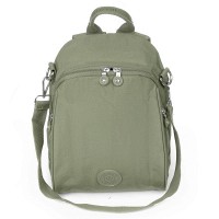 Женский тканевый рюкзак Jielshi 7020 d.green