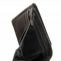 Мужской кожаный кошелек с зажимом для купюр BE BRETTON 168-79 black