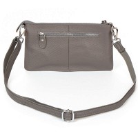 Молодежный клатч из кожи ALEX RAI 8801-2 grey