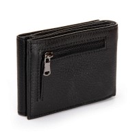 Мужской кожаный кошелек с зажимом для купюр BE BRETTON 168-79 black