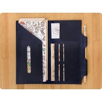 Тревел-кейс кожаный ручной работы кожи BlankNote 3.0 ночное небо