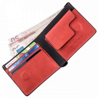Чёрное портмоне из натуральной кожи GRANDE PELLE 11207