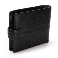 Мужской кожаный кошелек BE BRETTON 308L black mix
