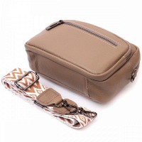 Молодежная женская кожаная сумка через плечо Vintage 22638 