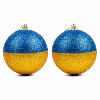 Набор из 2 шаров новогодних  Yes! Fun d-10 см, 974890