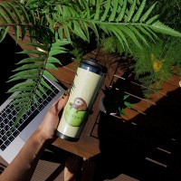 Термокружка ZIZ «ЛЕНИВЫЙ КОФЕ» 380 мл (21091)