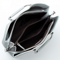 Женская кожаная сумка ALEX RAI 1540-1 l-grey