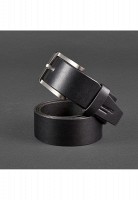 Мужской кожаный ремень BlankNote 40 мм черный BN-BELT-2-RAVEN