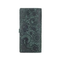 Тревел-кейс из кожи Hi Art TC-01 Shabby Alga Mehendi Art