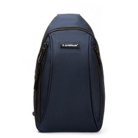 Мужская тканевая сумка-слинг Lanpad 35005 blue