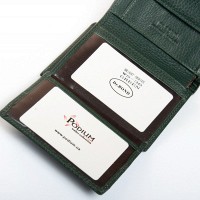 Женский кожаный кошелек Bright DR. BOND WS-36 green