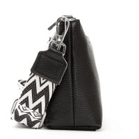 Женский молодежный кожаный клатч ALEX RAI 3092-1 black