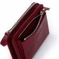 Женский кожаный кошелек Classik DR. BOND WN-23-20 wine-red