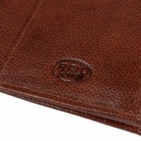 Английский женский кожаный кошелек Ashwood M05 COGNAC (Коньячный)