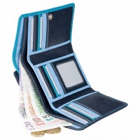 Женский кожаный кошелек Visconti BORA rb43 blue m