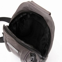 Мужская тканевая сумка-слинг Lanpad 35005 gray