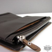 Женский коричневый стильный кошелек