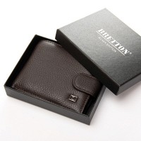 Мужской кожаный кошелек BE BRETTON 208-0613 brown